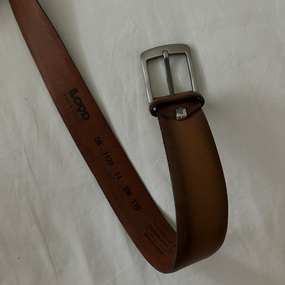 Y2K Brown faded leather belt